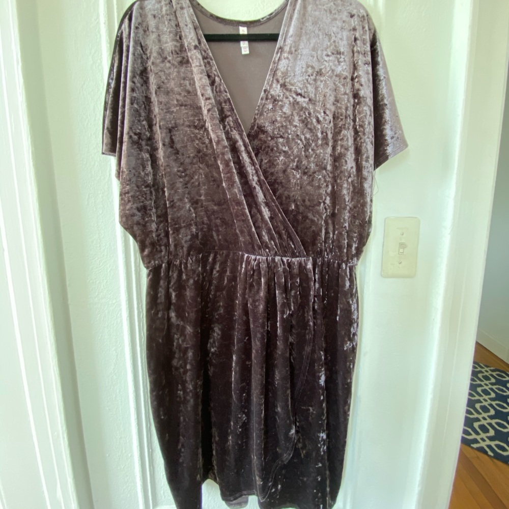 Crushed Velvet Dress